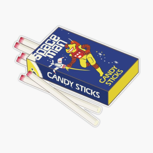 Spaceman Candy Sticks 16g (48 Per Outer)