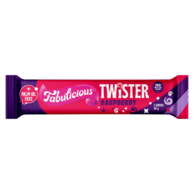 RJ’s Fabulicious Raspberry Twister 40g (24 Per Outer)