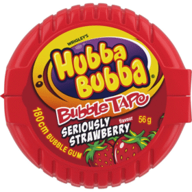 Hubba Bubba Tape Strawberry 56g (12 Per Outer)