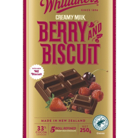 Whittakers Block Berry and Biscuit 250g (12 Per Outer)
