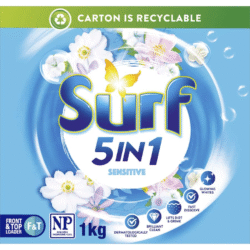Surf 5 in 1 Sensitive Laundry Powder 1kg (12 Per Outer)