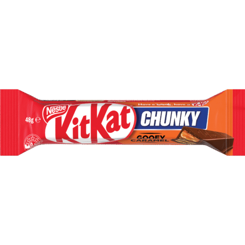 Nestlé Kit Kat Chocolate Bar Chunky Gooey Caramel 55g (36 Per Outer)