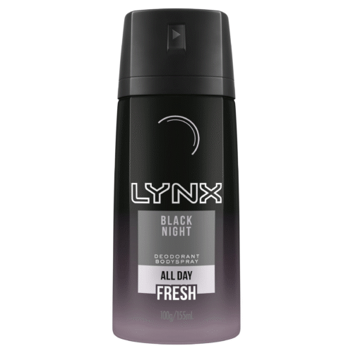 Lynx Spray Black Night 100g (6 Per Outer)