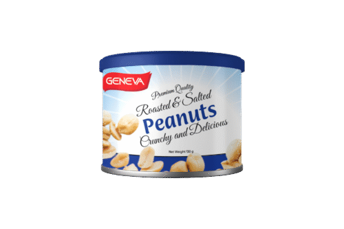 Geneva Roasted and Salty Peanuts Crunchy and Delicious 130g (24 Per Outer)