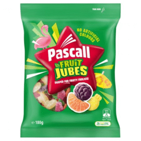 Pascall Fruit Jubes 180g (18 Per Outer)