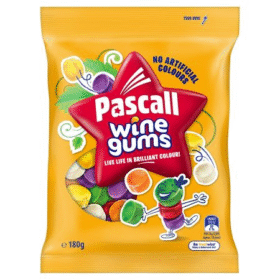 Pascall Wine Gums 180g (18 Per Outer)
