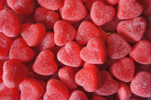 Damel Strawberry Filled Hearts 2kg (1 Per Outer)