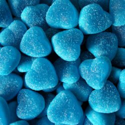 Damel Blue Raspberry Filled Hearts 2kg (1 Per Outer)