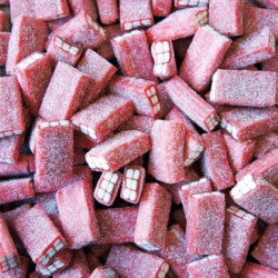 Damel Strawberry Sour Bricks 2kg Bag (1 Per Outer)