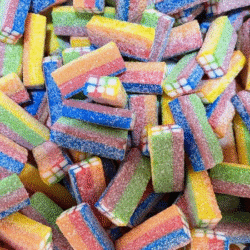Damel Rainbow Sour Bricks 2kg Bag (1 Per Outer)