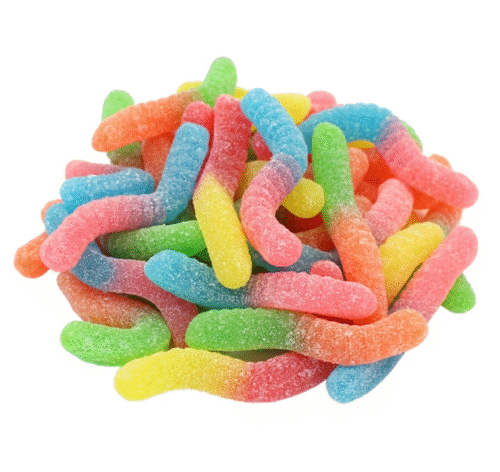 Damel Sugared Worms 2kg (1 Per Outer)