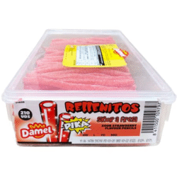 Damel Sour Strawberry Pipes 210 Pieces (1 Per Outer)