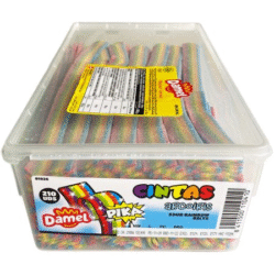 Damel Sour Rainbow Belts 210 Pieces (1 Per Outer)