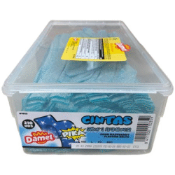 Damel Sour Blue Raspberry Belts 210 Pieces (1 Per Outer)