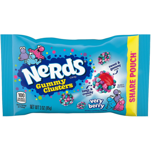 Nerds Gummy Clusters Very Berry Share Pouch 85g (12 Per Outer)