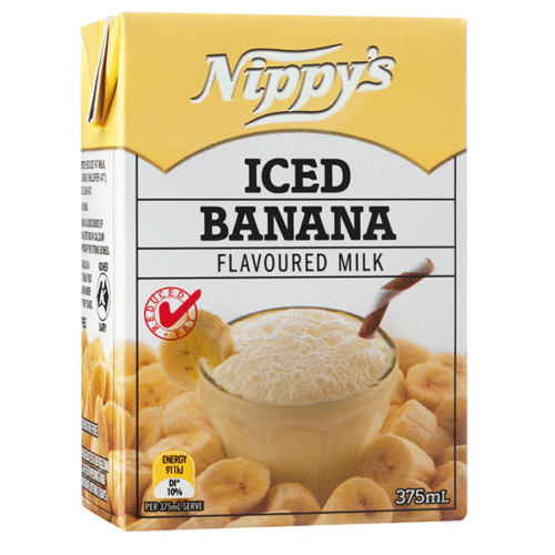 Nippy's Iced Banana Flavoured Milk 375ml (24 Per Outer)