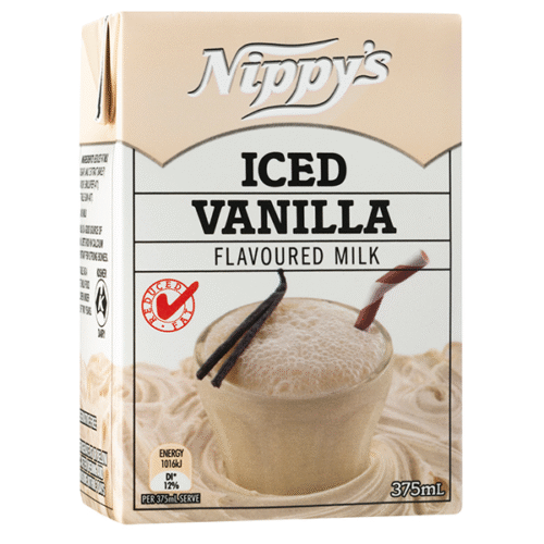 Nippy's Iced Vanilla Flavoured Milk 375ml (24 Per Outer)
