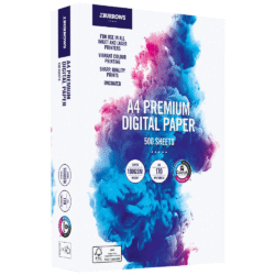 J.Burrows Premium 100gsm A4 Digital Copy Paper 500 Sheets (1 Per Outer)