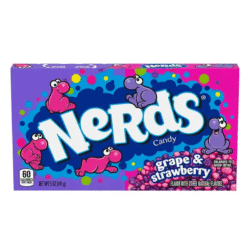 Nerds Strawberry & Grape Theater Box 141g (12 Per Outer)
