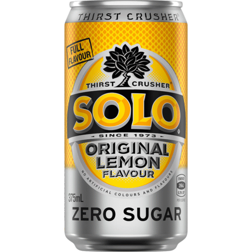 Solo Original Lemon Zero Sugar 375ml (24 Per Outer)
