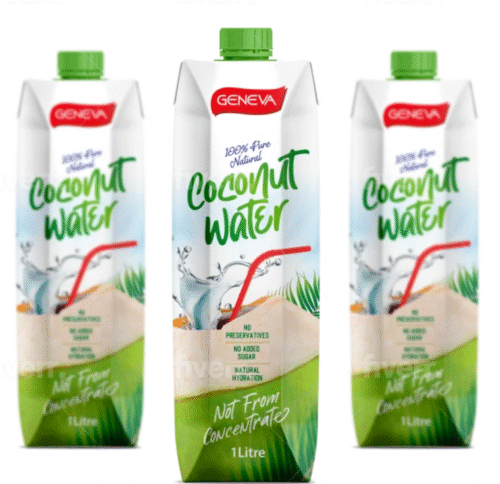 Geneva Natural Coconut Water 1L (12 Per Outer) - Image 2
