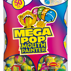 Mega Pop Mouth Painter Bag 24 Pieces 600g (1 Per Outer)