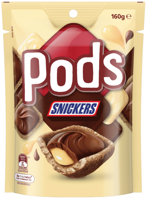 Pods Snickers 160g (15 Per Outer)