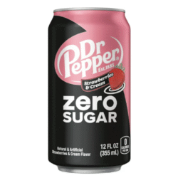 Dr Pepper Zero Sugar Strawberries & Cream 355ml Can (24 Per Outer)