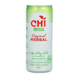 Chi Original Herbal in Sparking Water With A Hint Of Honey & Kiwifruit 250ml (12 Per Outer)