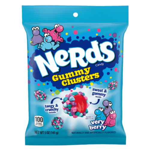 Nerds Gummy Clusters Value Peg 141g (12 Per Outer)