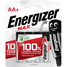 Energizer Max AA 4pc (12 Per Outer)