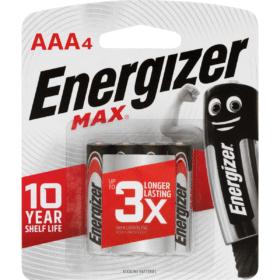 Energizer Max AAA 4pk (12 Per Outer)
