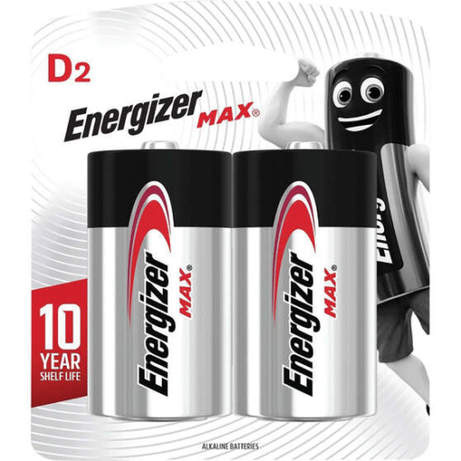 Energizer Alkaline D 2pc (6 Per Outer)
