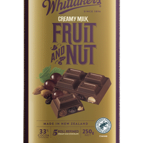 Whittakers Block Fruit And Nut 250g (12 Per Outer)