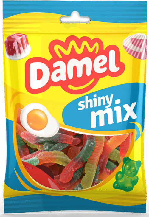 Damel Shiny Mix Oiled Worms 80g (12 Per Outer)