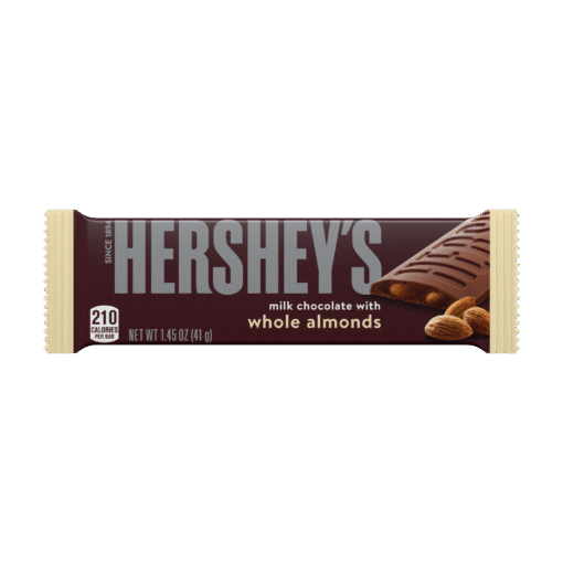 HERSHEY'S Milk Chocolate with Almonds Bar 41g (36 Per Outer)
