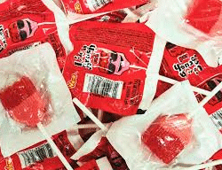 Red Paintbrush Lollipop 40pcs (1 Per Outer)