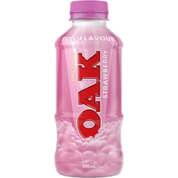 Full Flavour Oak Strawberry Milk 500ml (6 Per Outer)