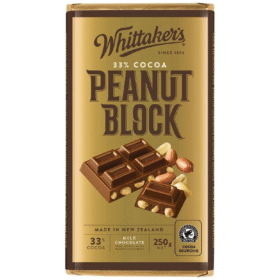 Whittakers Peanut Block 250g (12 Per Outer)