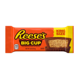 REESE'S Big Cup Milk Chocolate King Size Peanut Butter Cups 79g (16 Per Outer)