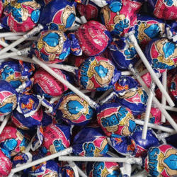 Sam Blue Raspberry Lollipops 200pcs (1 Per Outer)