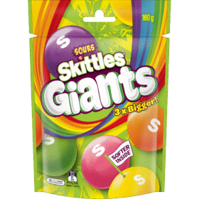 Skittles Sours Giants 132g (1 Per Outer)