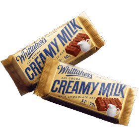 Whittaker’s Chocolate Creamy Milk Slab 50g (50 Per Outer)