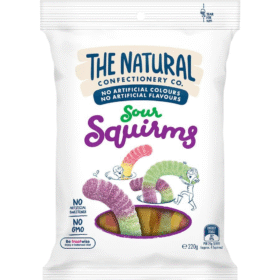 The Natural Confectionery Co. Sour Squirms 260g (16 Per Outer)