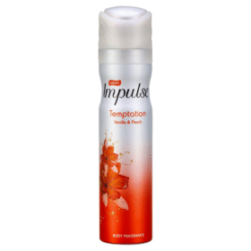 Impulse Temptation Body Spray Vanilla & Peach 75ml (6 Per Outer)