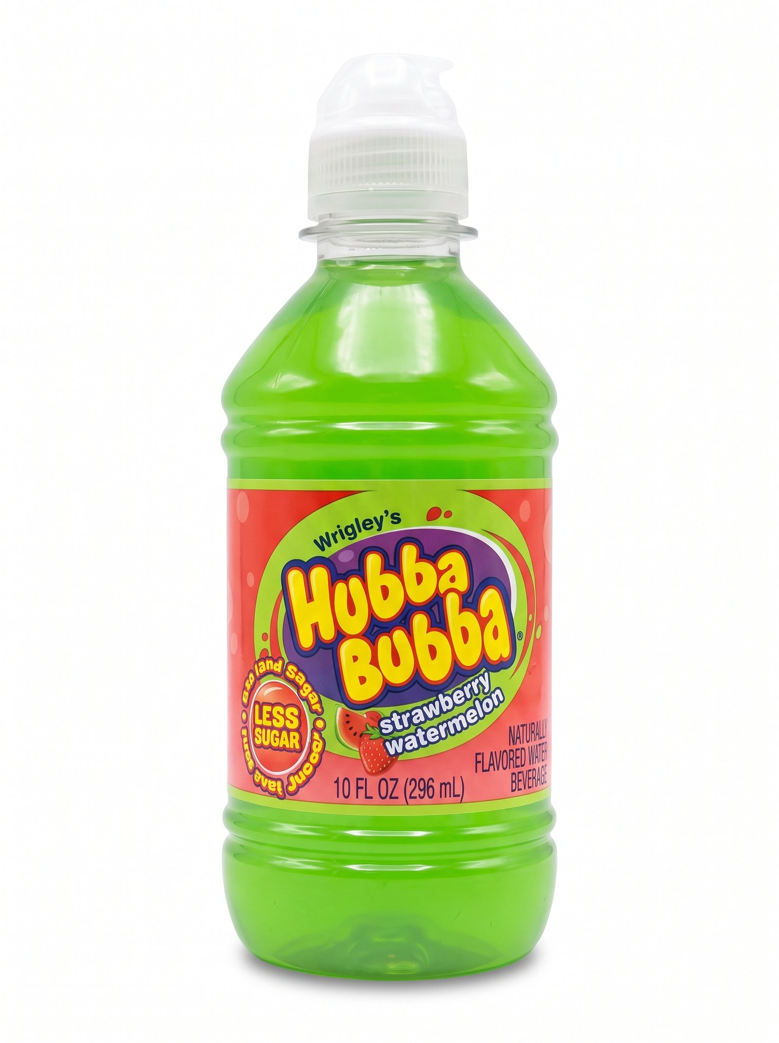 Hubba Bubba Strawberry Watermelon Drink Flavoured Water 296mL (12 Per Outer)