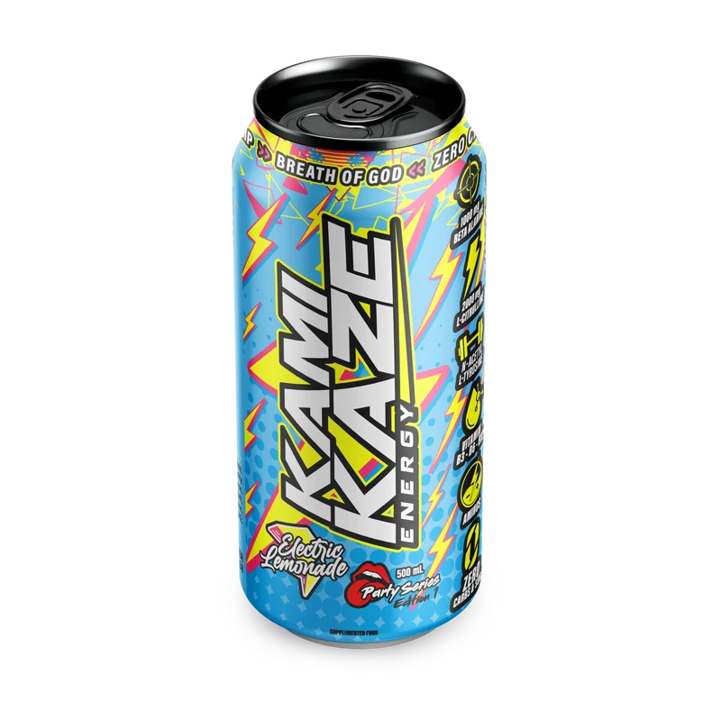 Kamikaze Energy Electric Lemonade Drink 500ml (12 Per Outer)