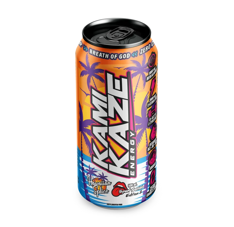 Kamikaze Energy Hawaiian Splice Drink 500mL (12 Per Outer)